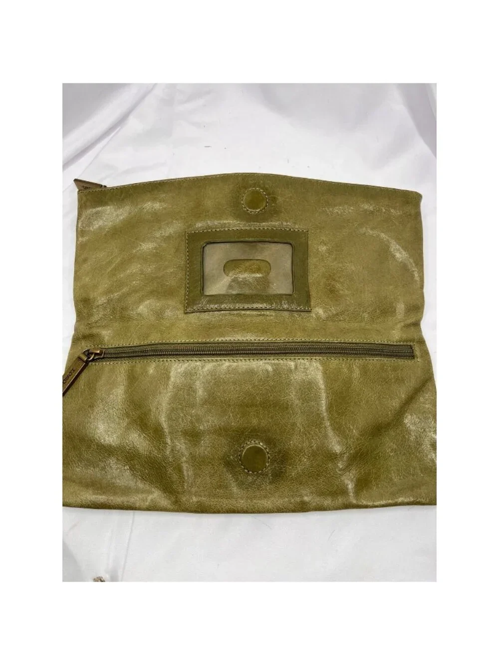 HOBO International Olive Green Clutch Ring Hardware
